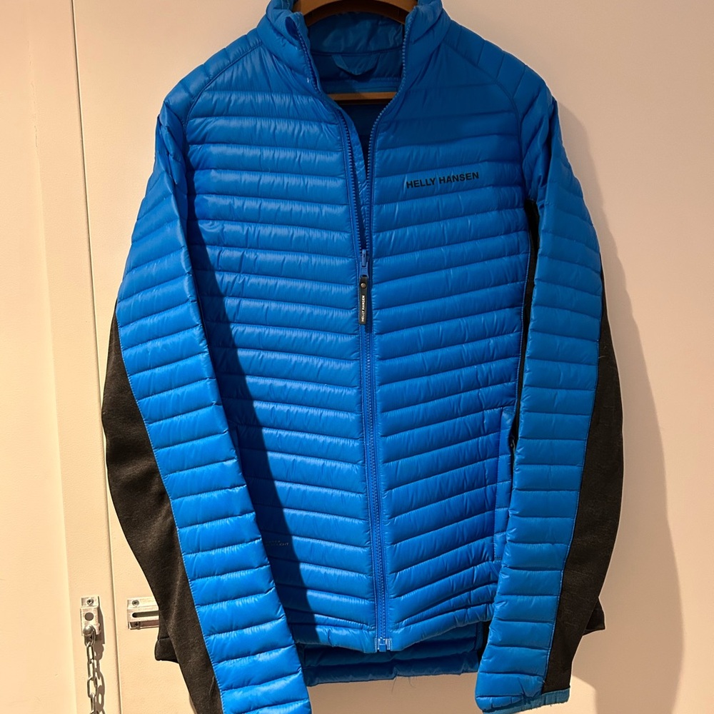Helly Hansen Men's Vibrant Blue and Black Synthetic Down Insulator Jacket